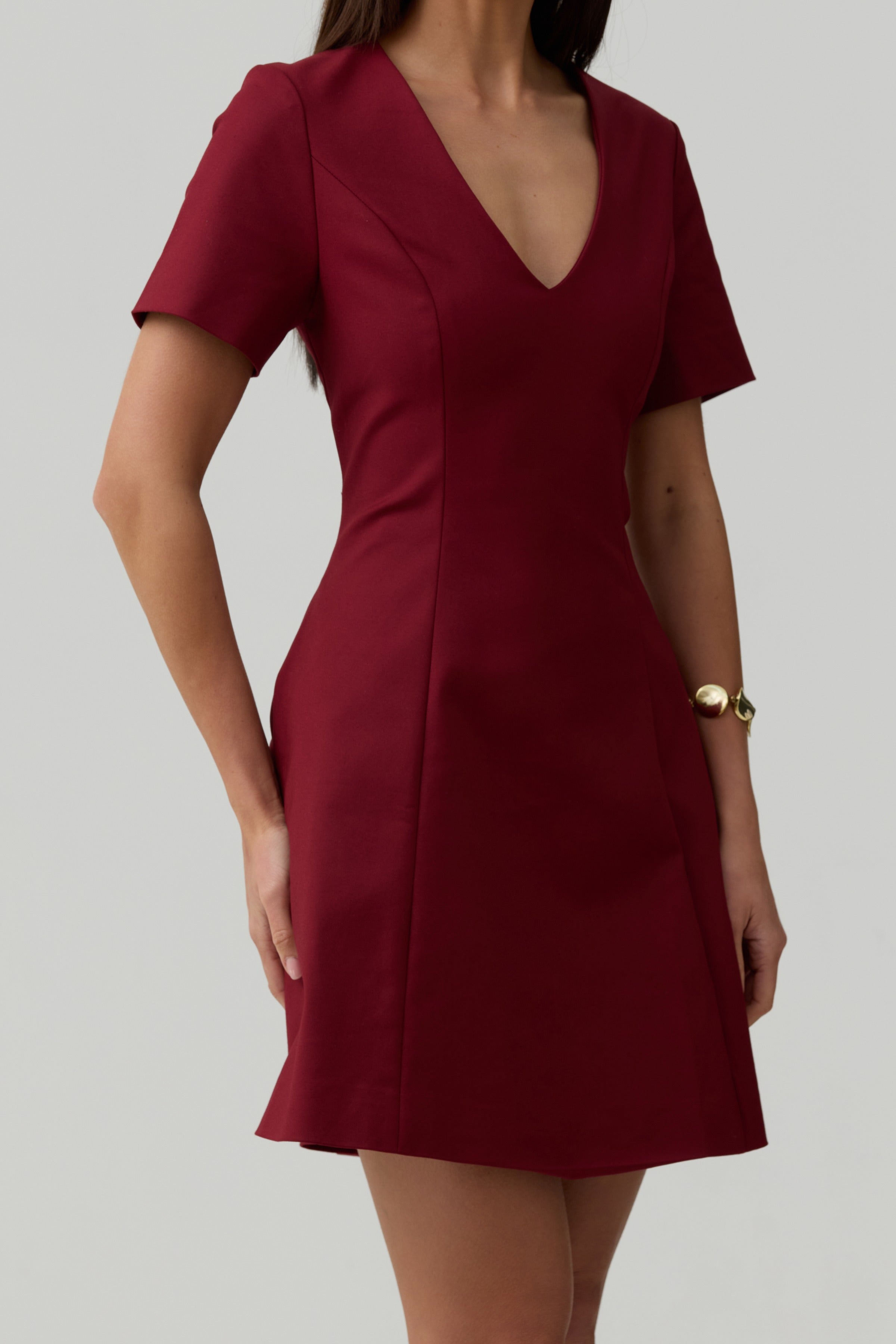Noelle Dress-Wine - image 3