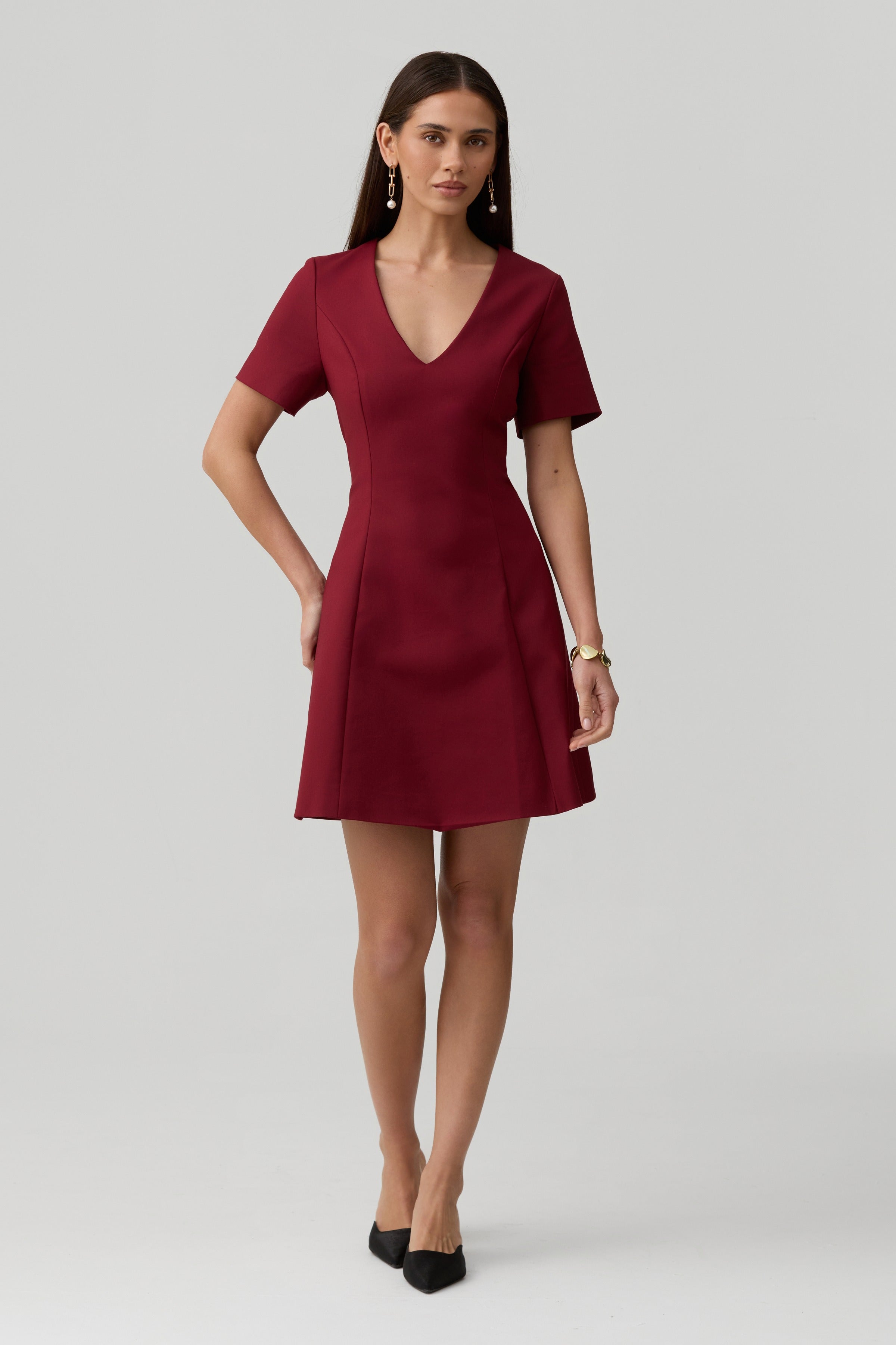 Noelle Dress-Wine - image 5