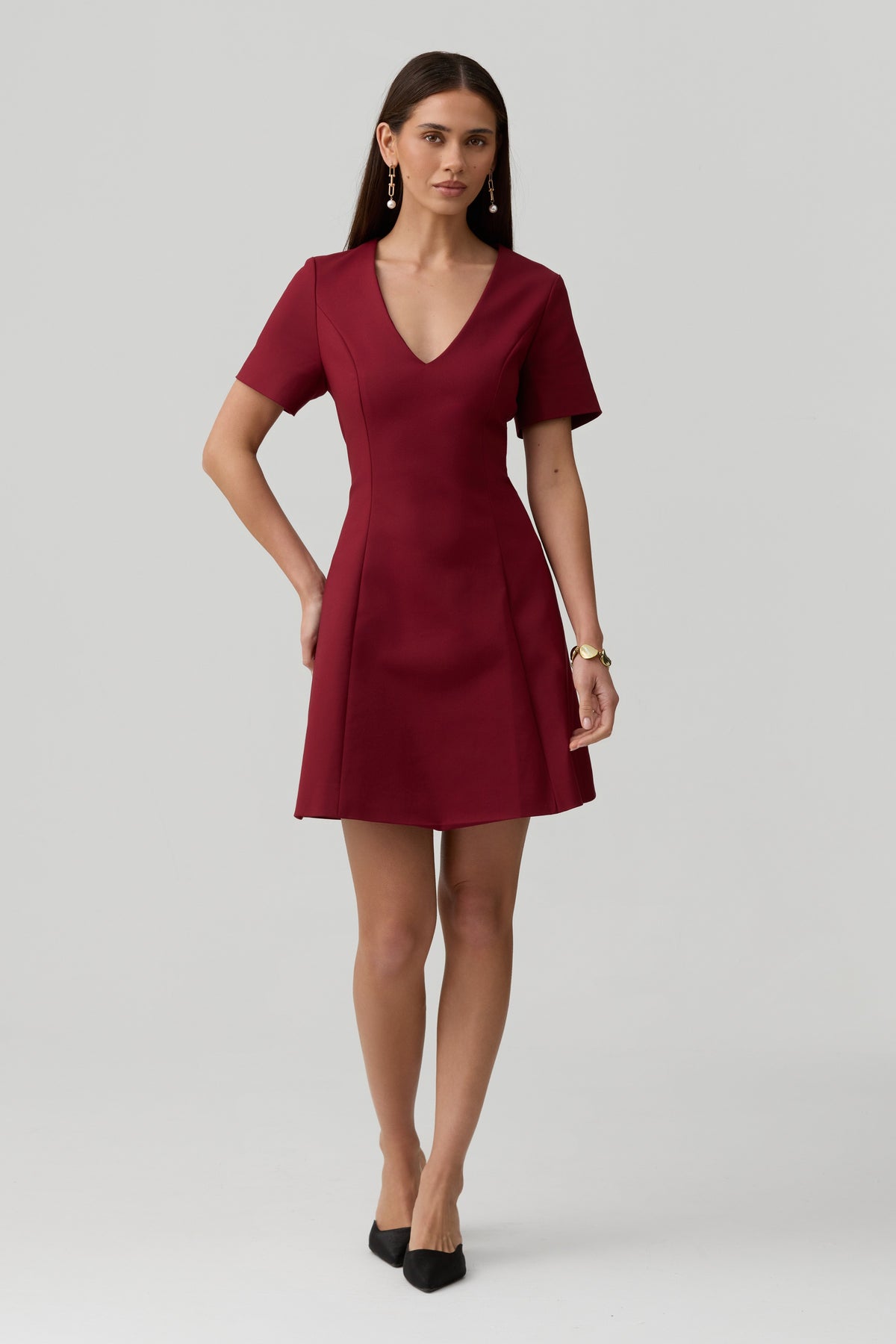 Noelle Dress-Wine - image 5