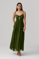 Lina Dress-Olive Green - image 10