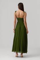 Lina Dress-Olive Green - image 7
