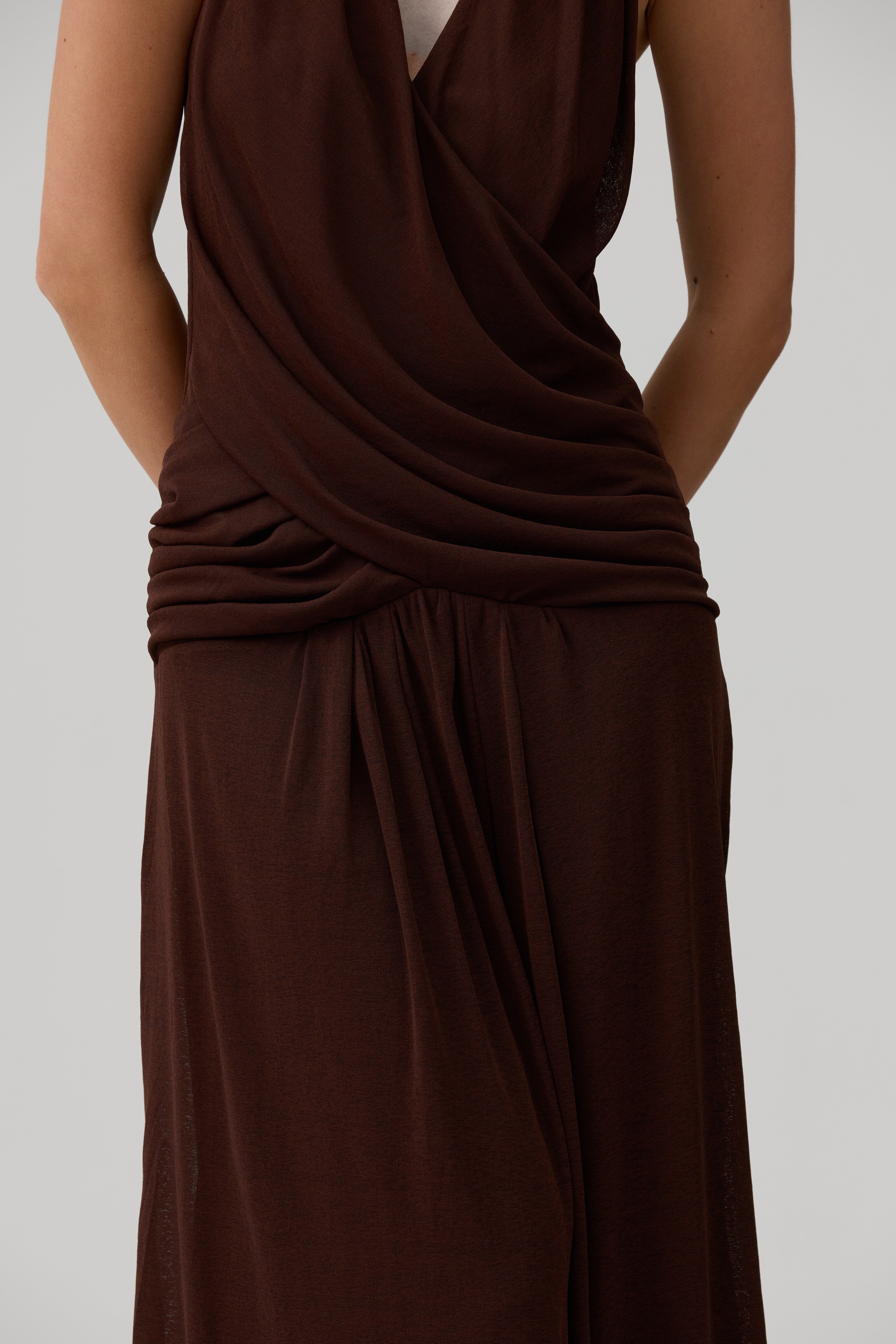 Geneva Dress in Brown