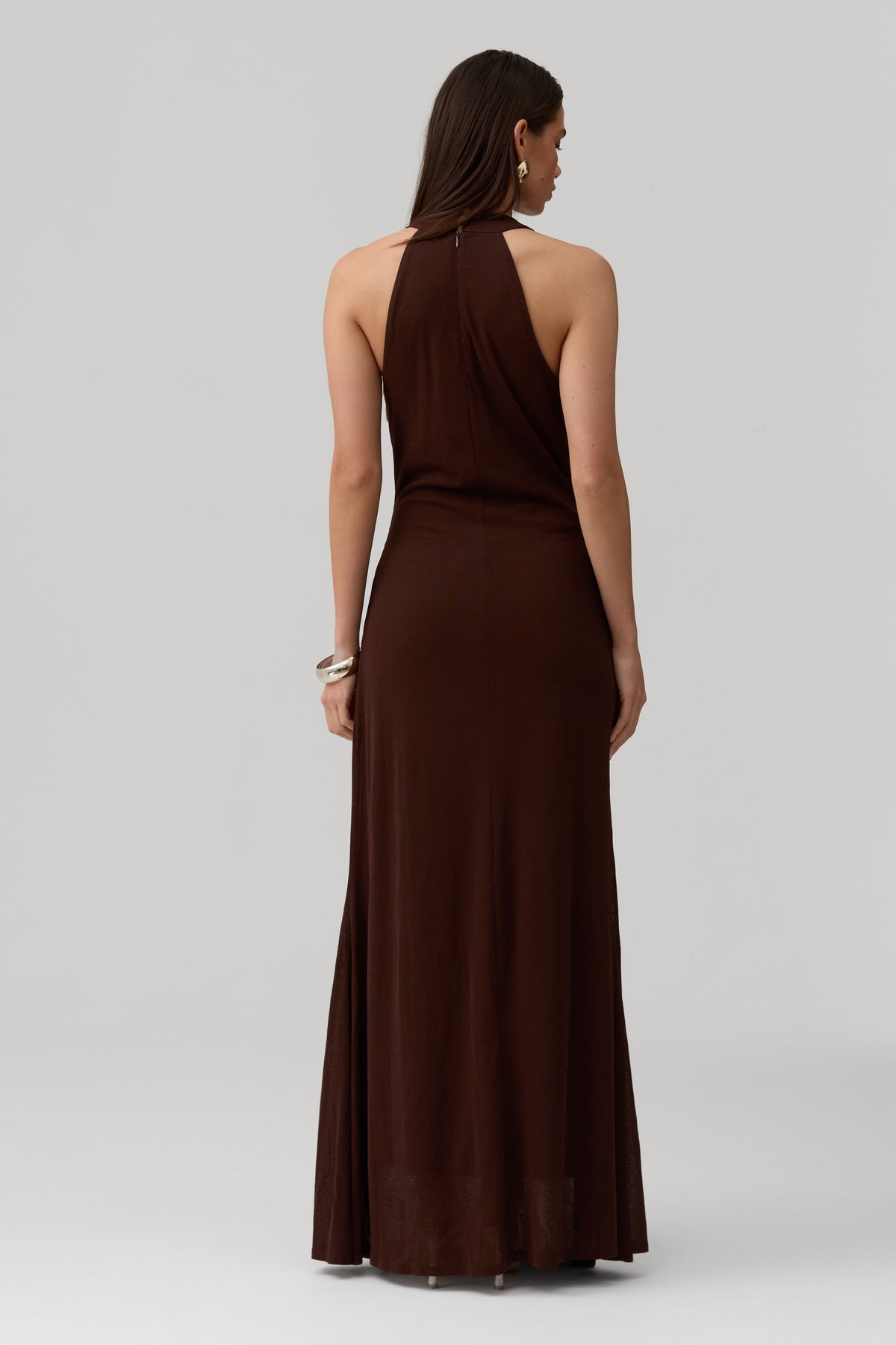 Geneva Dress in Brown