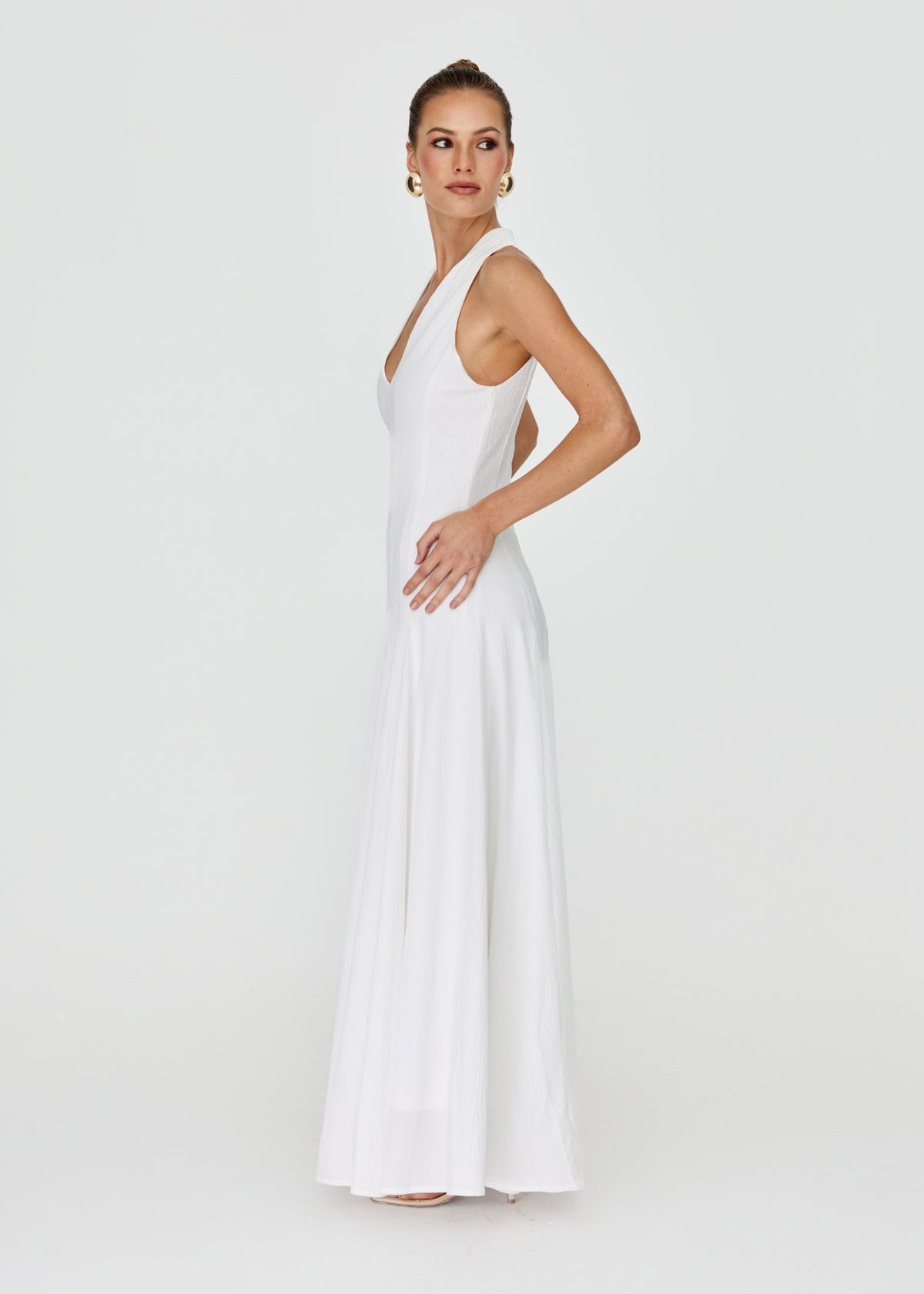 alannah maxi dress – Chocolate V Neck Dress with Flowing Skirt or a romantic date CleanUp50 Size:09 Flower Girl Dresses |