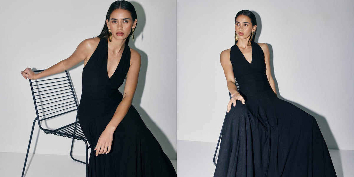 Alannah Dress Black new collection desktop banner