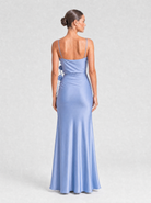 Melina Dress - Blue - Back