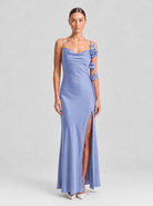 Melina Dress - Blue - Front