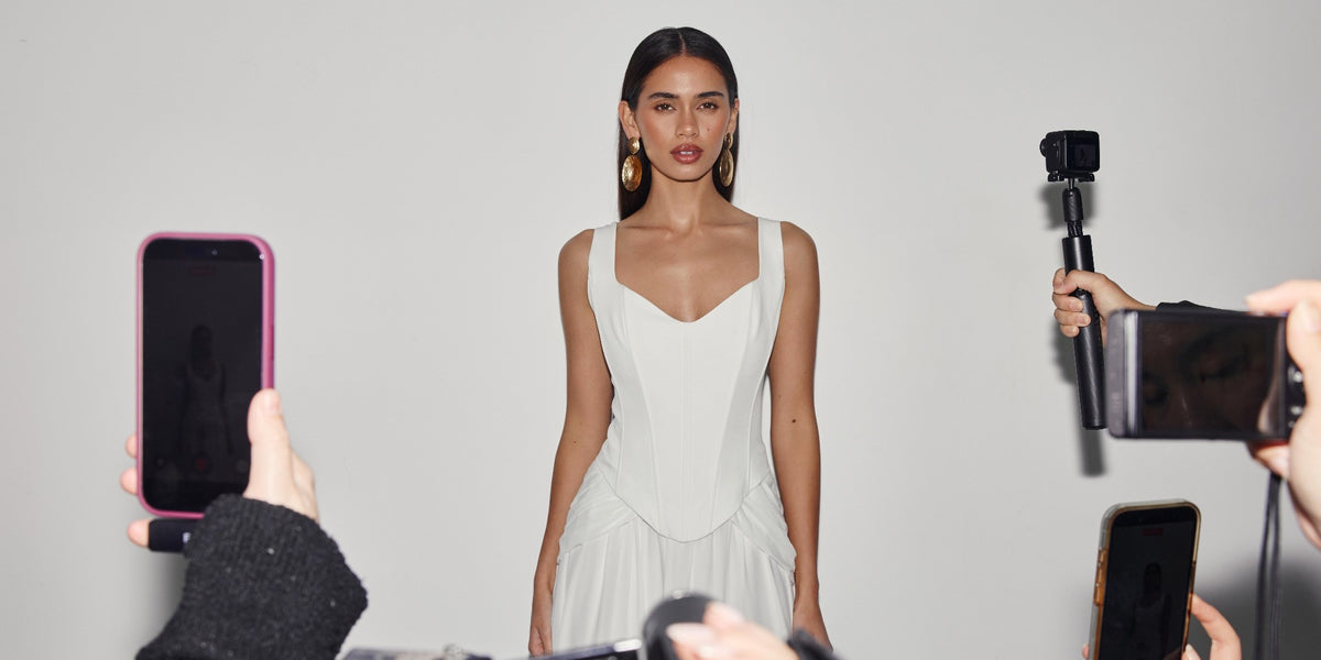 Lucia Dress White new collection desktop banner