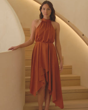 Kat Dress - Rust