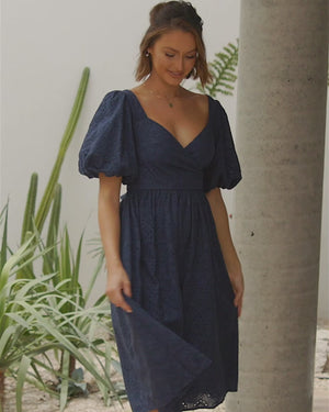 Korie Dress - Navy