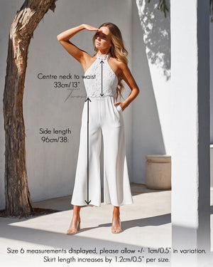 Bree Jumpsuit- White