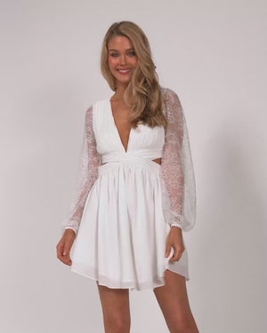 Everleigh Dress-White