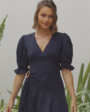 Maxine Dress - Navy
