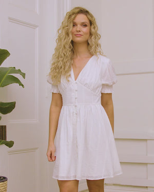Flora Dress - White