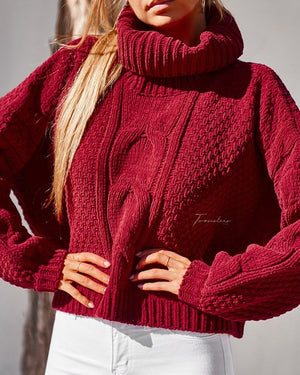 Twosisters The Label Aspen Knit Deep Red