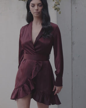 Eliza Dress - Burgundy