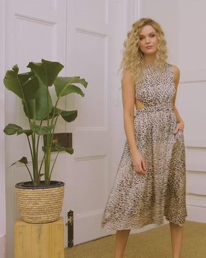 Alicia Dress - Leopard Print