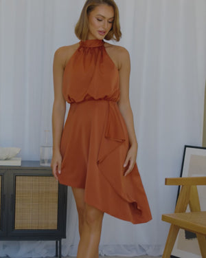 Sienna Dress - Rust