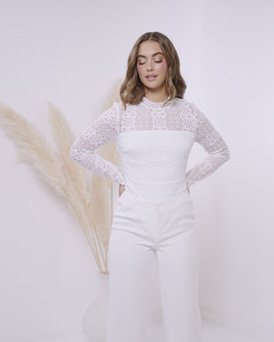 Tulla Bodysuit-White