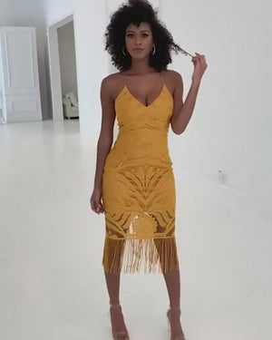 Khaleesi Dress - Mustard