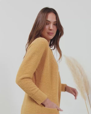 Faith Cardigan-Mustard