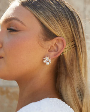 Brigetta Earrings - Rose Gold