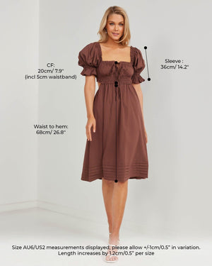 Janice Dress-Brown