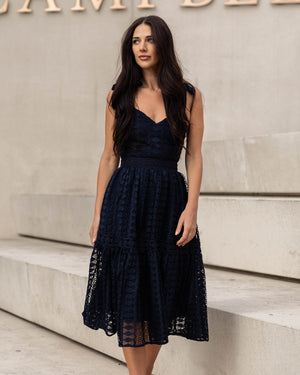 Pamela Dress-Navy