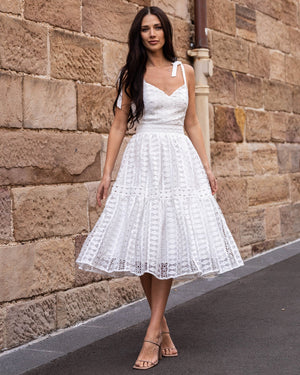Pamela Dress-White