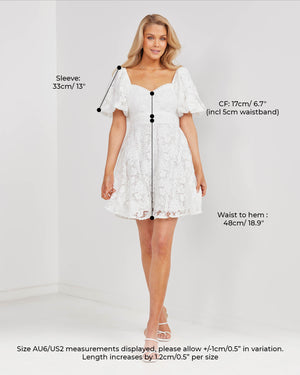 Sloane Dress-White