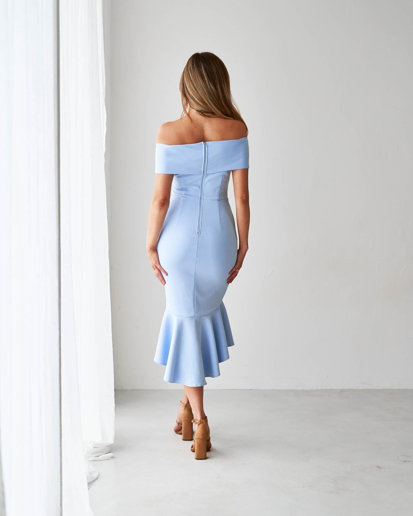 Brienne Dress Baby Blue Twosisters The Label