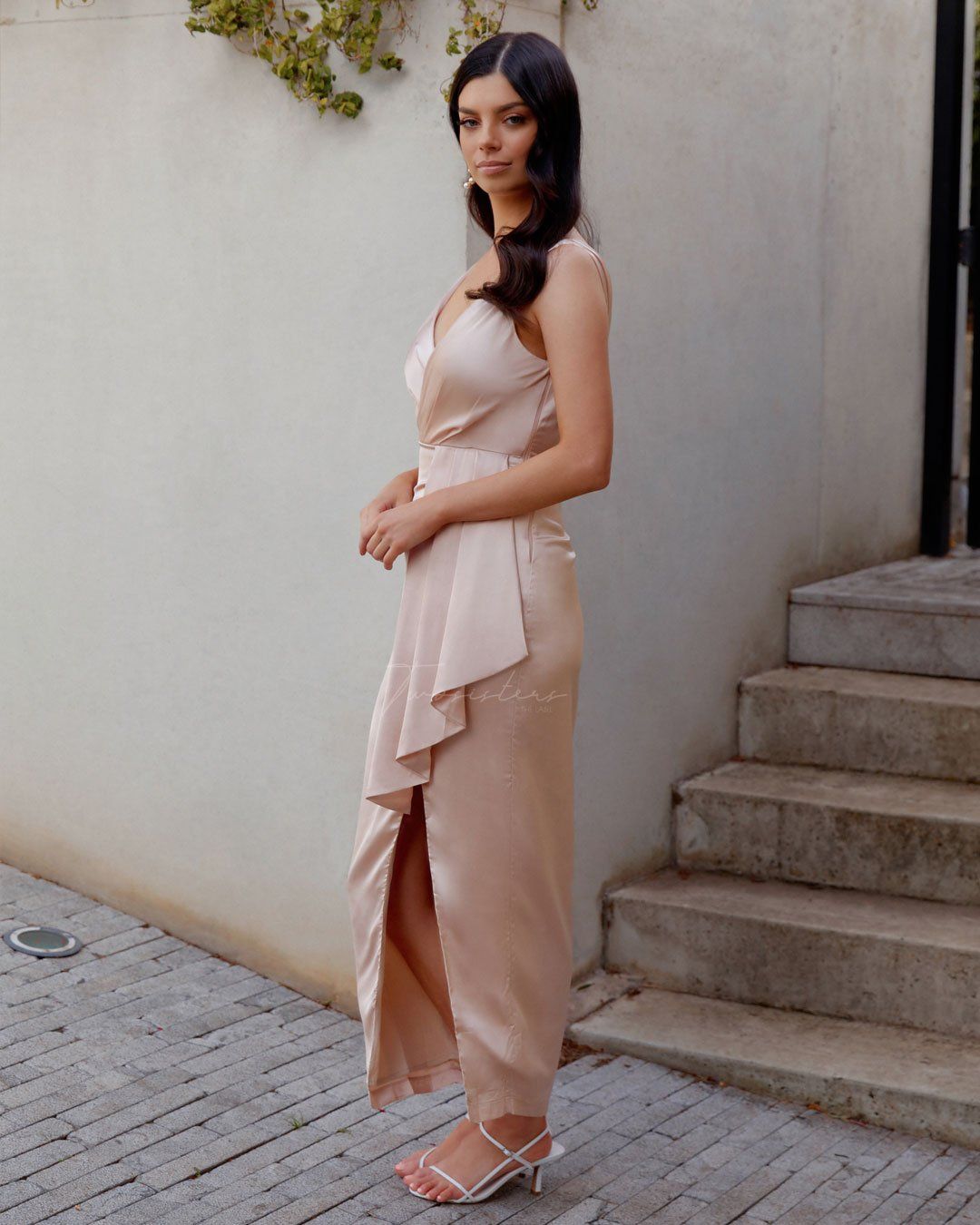 Twosisters The Label Goddess Dress Champagne