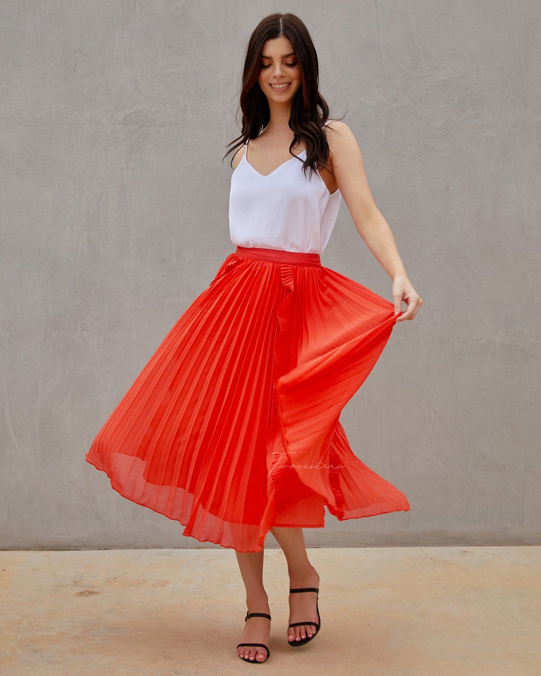 Twosisters The Label Maia Skirt Orange