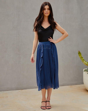 Twosisters The Label Maia Skirt Steel Blue