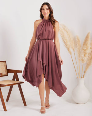 Kat Dress-Plum