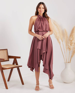 Kat Dress-Plum