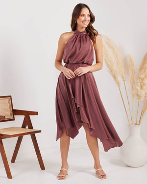 Kat Dress-Plum