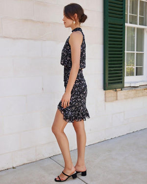 Twosisters The Label Pip Midi Dress Black Floral