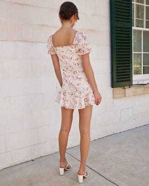 Twosisters The Label Luka Mini Dress Pink Floral 