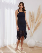 Twosisters The Label Lara Midi Dress Navy