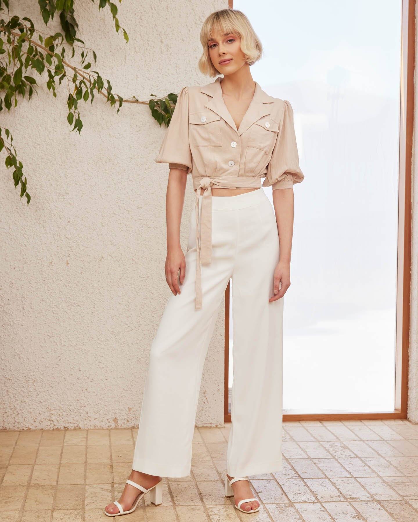 Twosisters The Label Jillian Top Beige