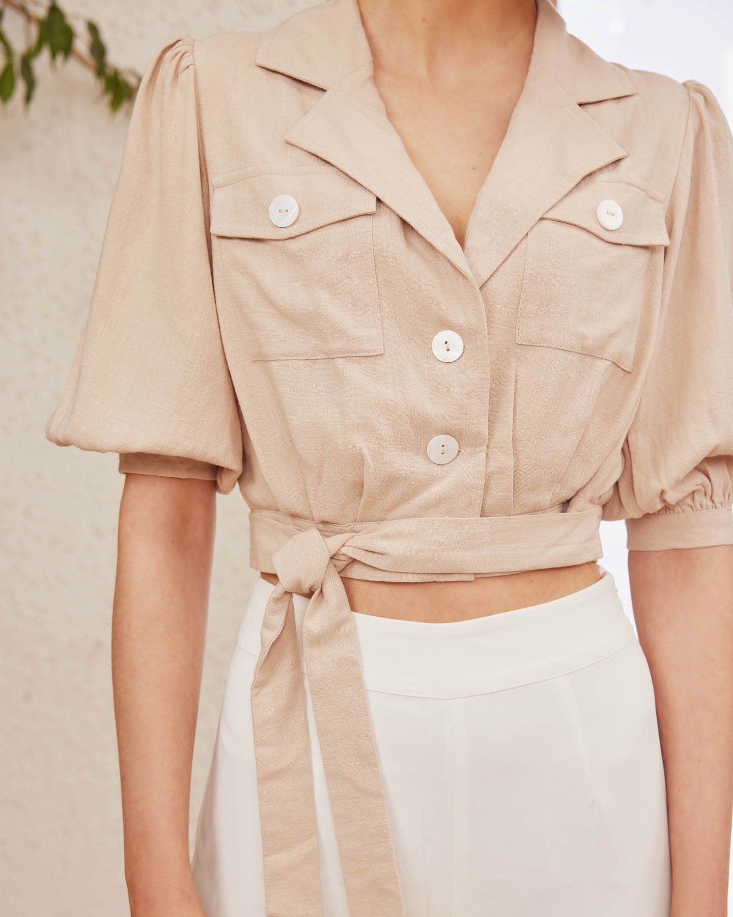 Twosisters The Label Jillian Top Beige