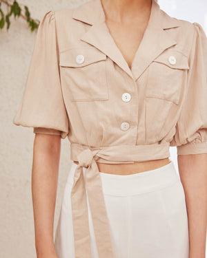 Twosisters The Label Jillian Top Beige