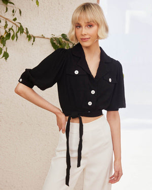 Twosisters The Label Jillian Top Black