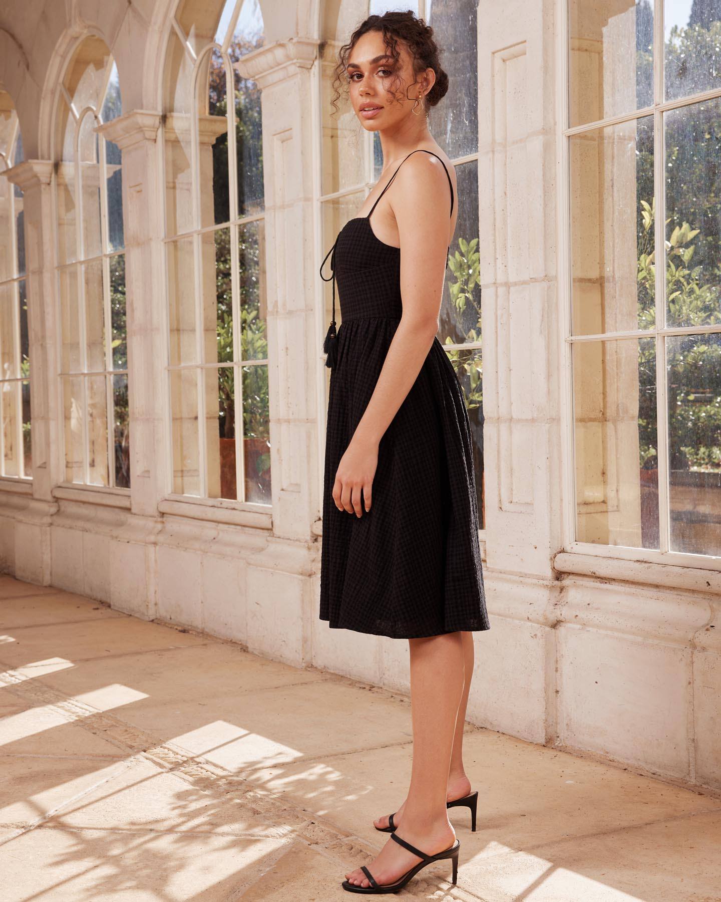 Oasis top linen dress