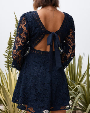 Lilia Dress - Navy