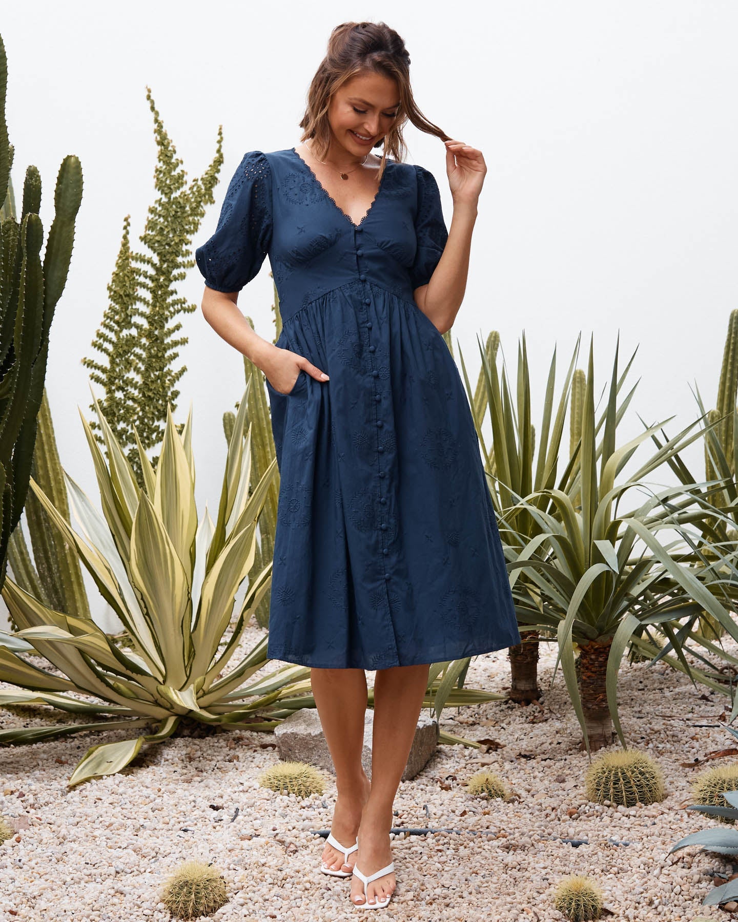Mara Dress - Navy