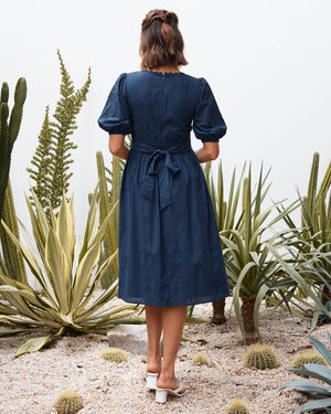 Mara Dress - Navy