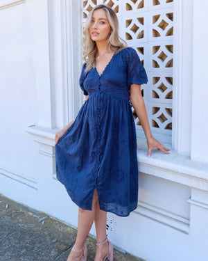 Mara Dress - Navy