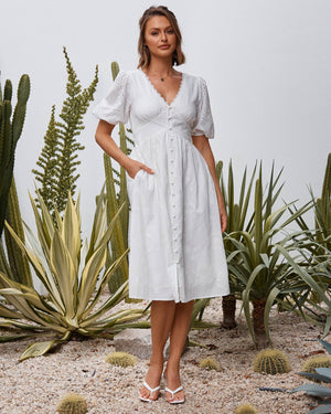 Mara Dress - White